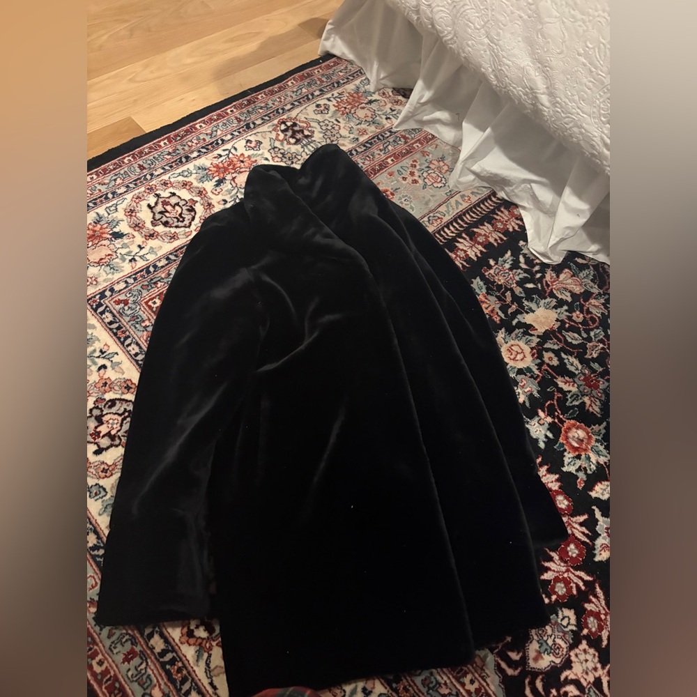 Vintage faux fur Monica Gray long jacket sooo flattering